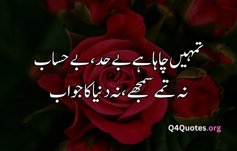 2 line Urdu poetry romantic SMS