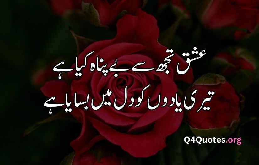 2 line Urdu poetry romantic SMS
