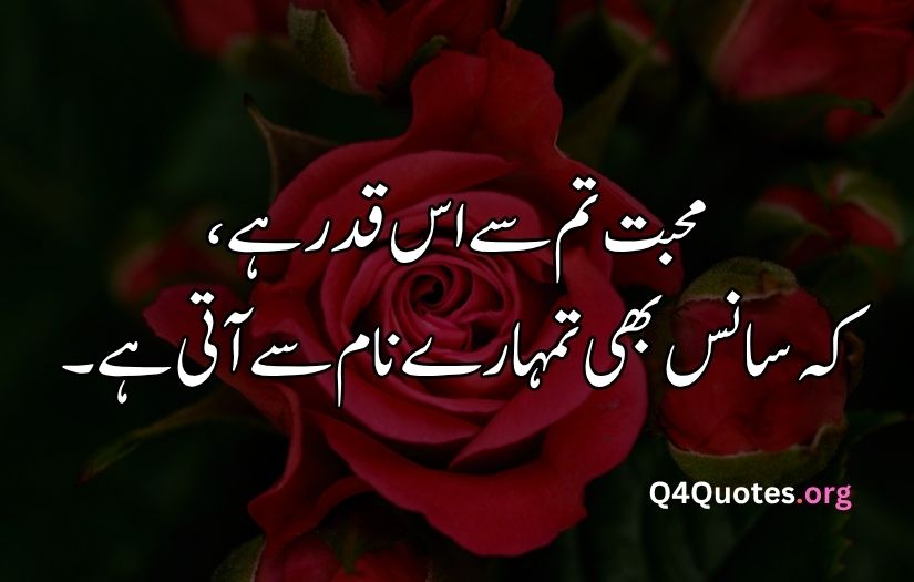 2 line Urdu poetry romantic SMS