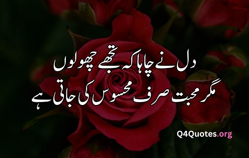 2 line Urdu poetry romantic SMS