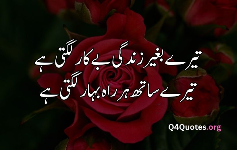 2 line Urdu poetry romantic SMS
