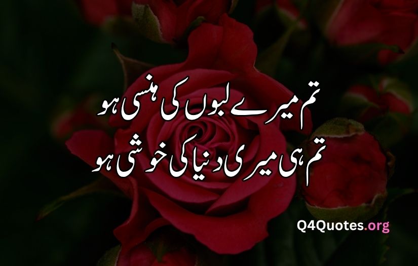 2 line Urdu poetry romantic SMS