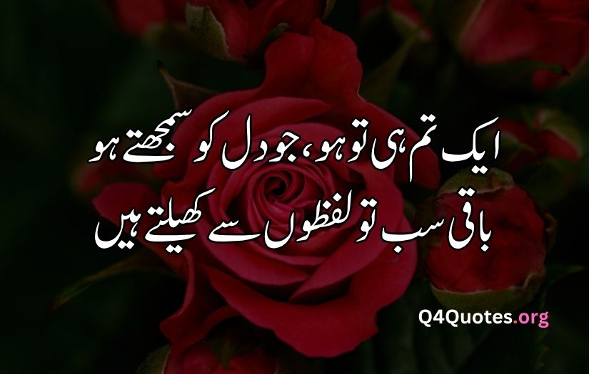 2 line Urdu poetry romantic SMS