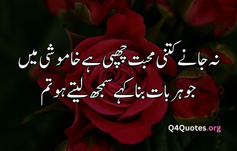 2 line Urdu poetry romantic SMS