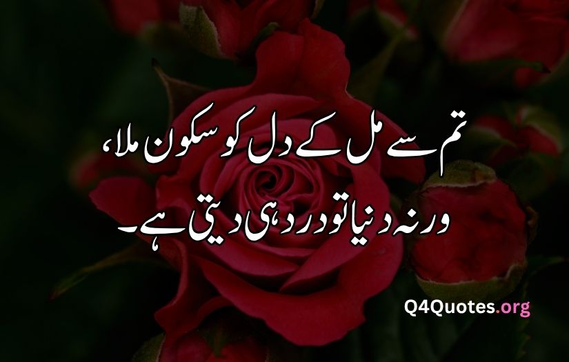 2 line Urdu poetry romantic SMS