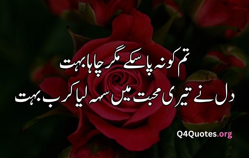 2 line Urdu poetry romantic SMS
